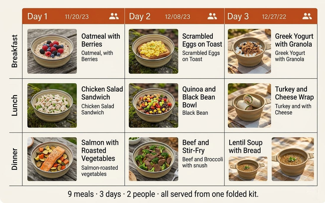 3-Day Camping Meal Plan for Two: Real Food, Minimal Gear