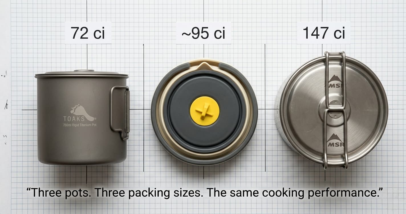 Collapsible vs Hard-Sided Cookware: The Pack-Volume Math Most Reviews Skip