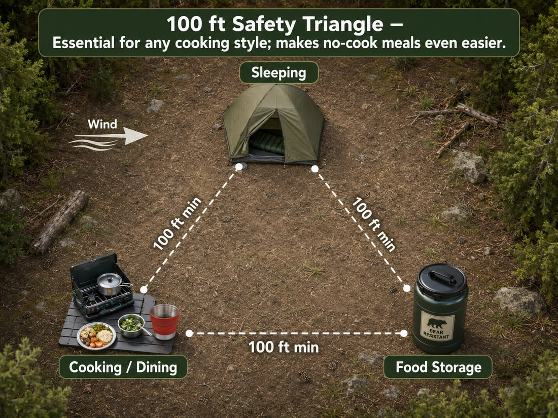 Camping in Bear Country: Why No-Cook Meals Aren't Just a Hot-Weather Thing
