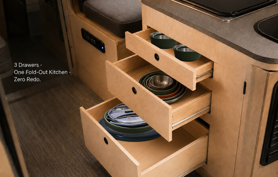 The Van Life Outdoor Kitchen: A Drawer-by-Drawer Setup Guide