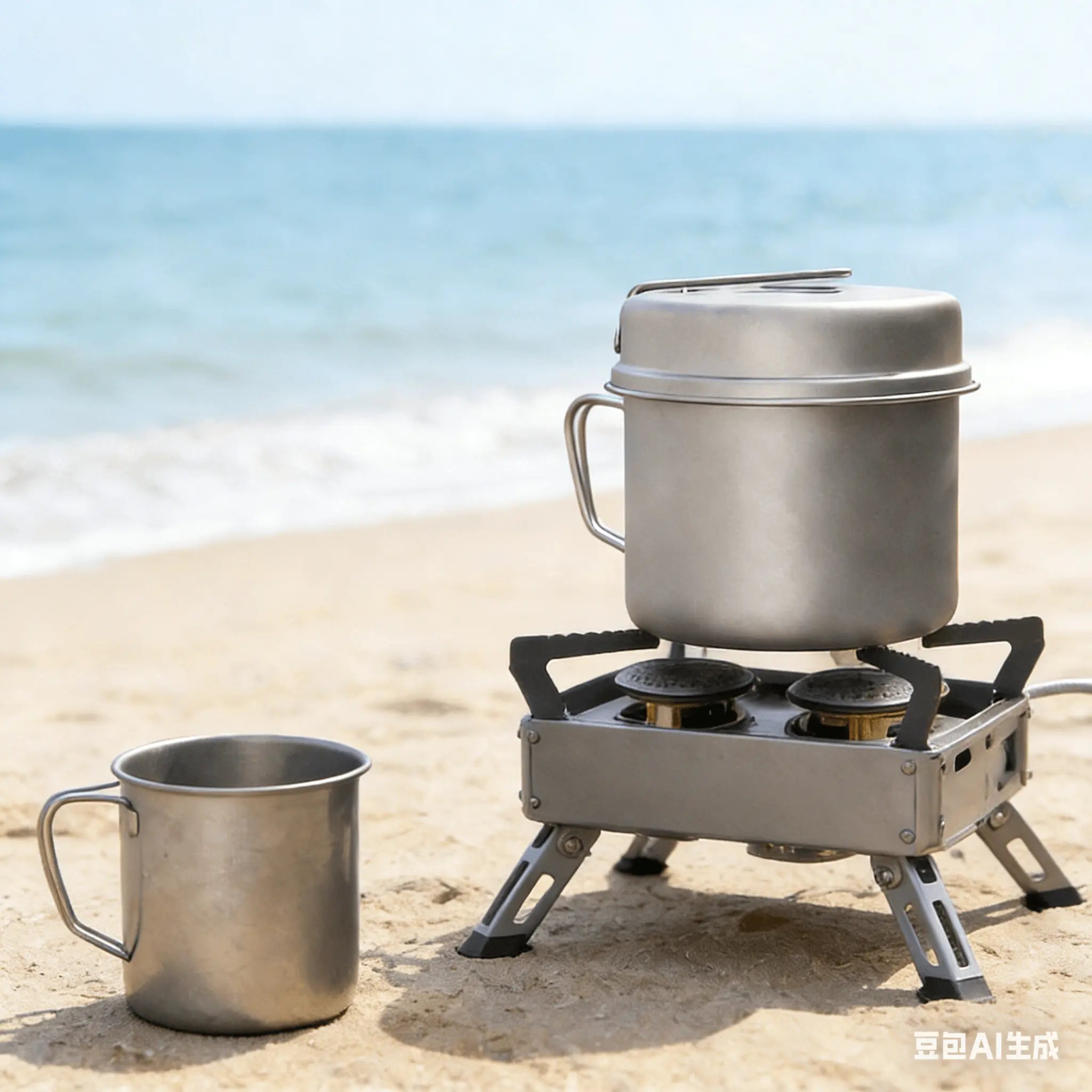 Titanium Camping Cookware Set – Lightweight Pot, Pan & Kettle