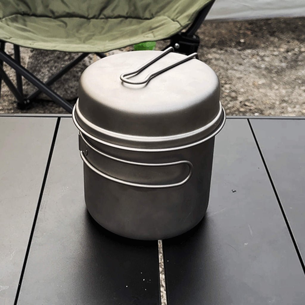 Titanium Cookware Set – 6-Piece Ultralight Outdoor Cooking Kit
