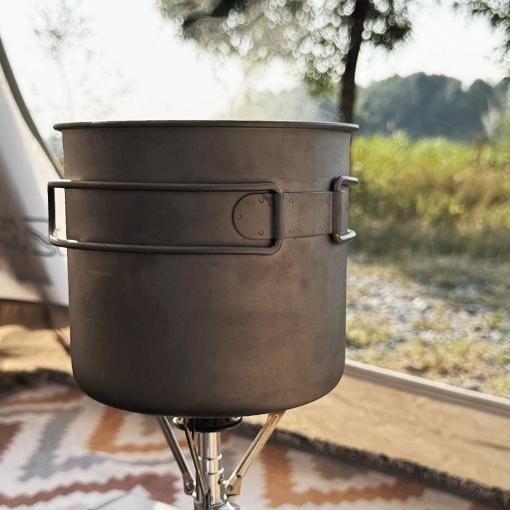 Titanium Cookware Set – 6-Piece Ultralight Outdoor Cooking Kit