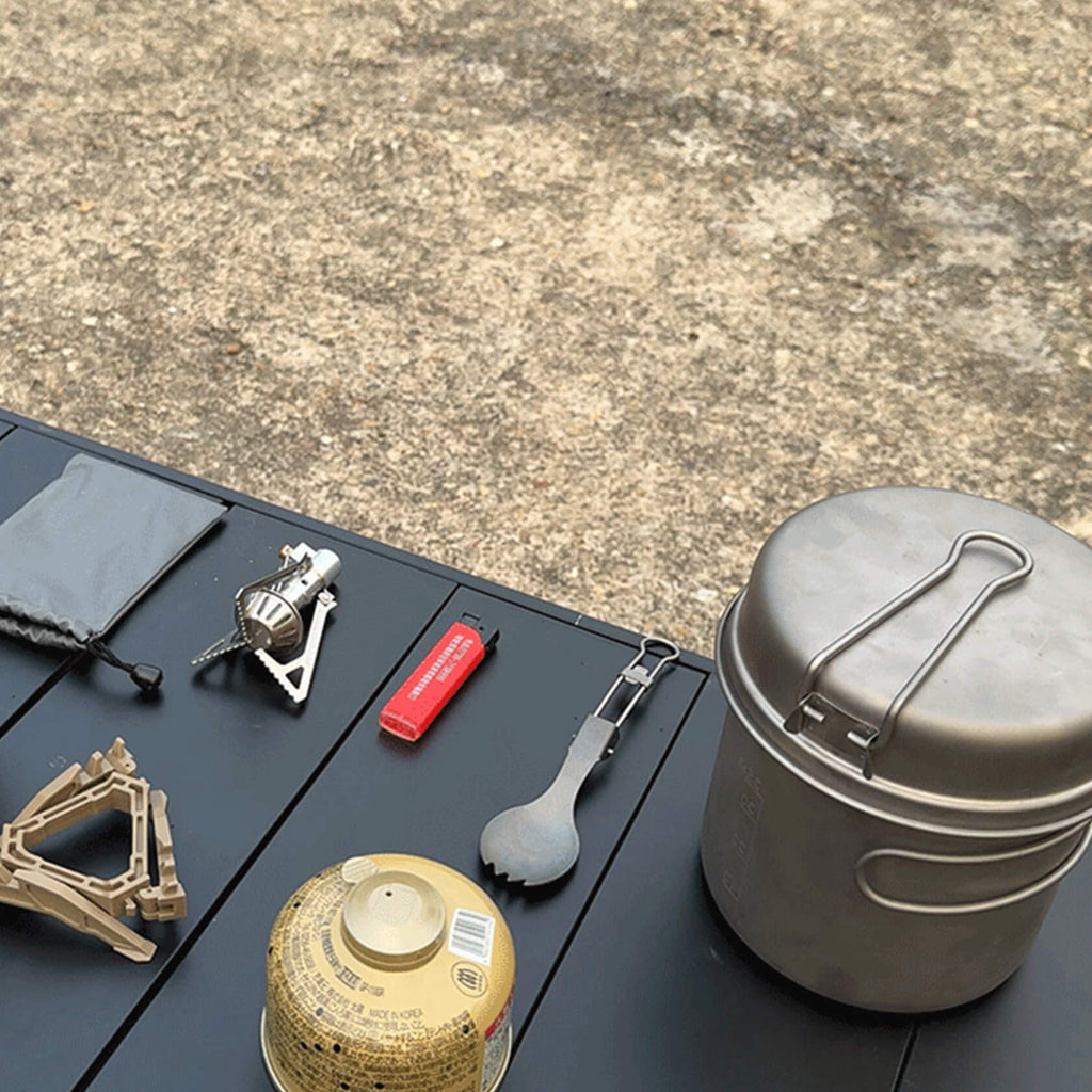 Titanium Cookware Set – 6-Piece Ultralight Outdoor Cooking Kit