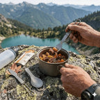 Titanium Folding Utensils Set – Spoon & Fork for Camping