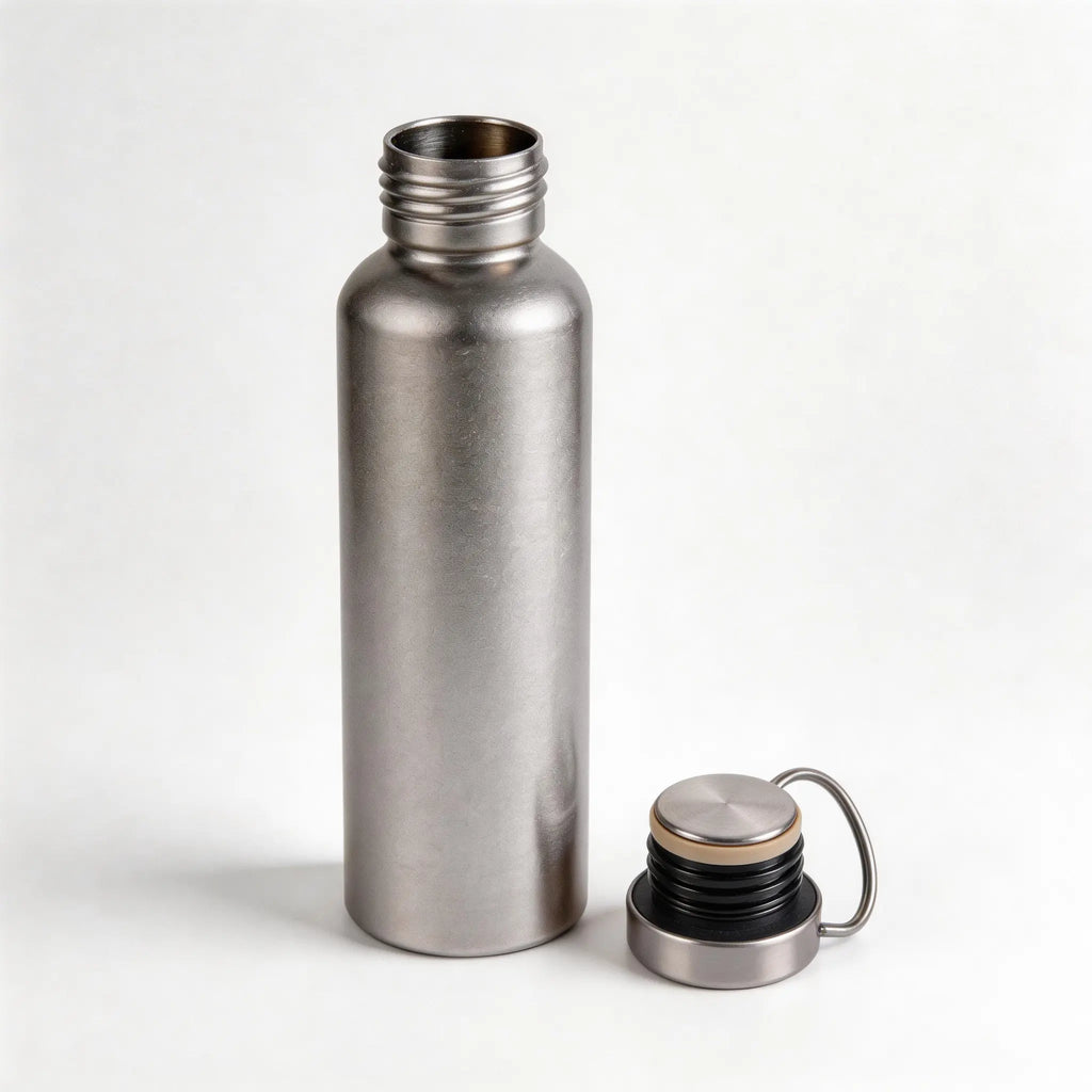750ML Titanium Sports Water Bottle – Lightweight for Hiking & Camping
