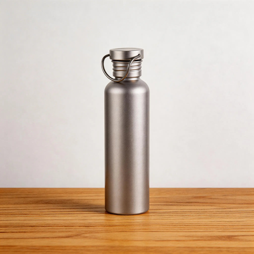 750ML Titanium Sports Water Bottle – Lightweight for Hiking & Camping