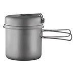 Titanium Camping Cookware Set – Lightweight Pot, Pan & Kettle
