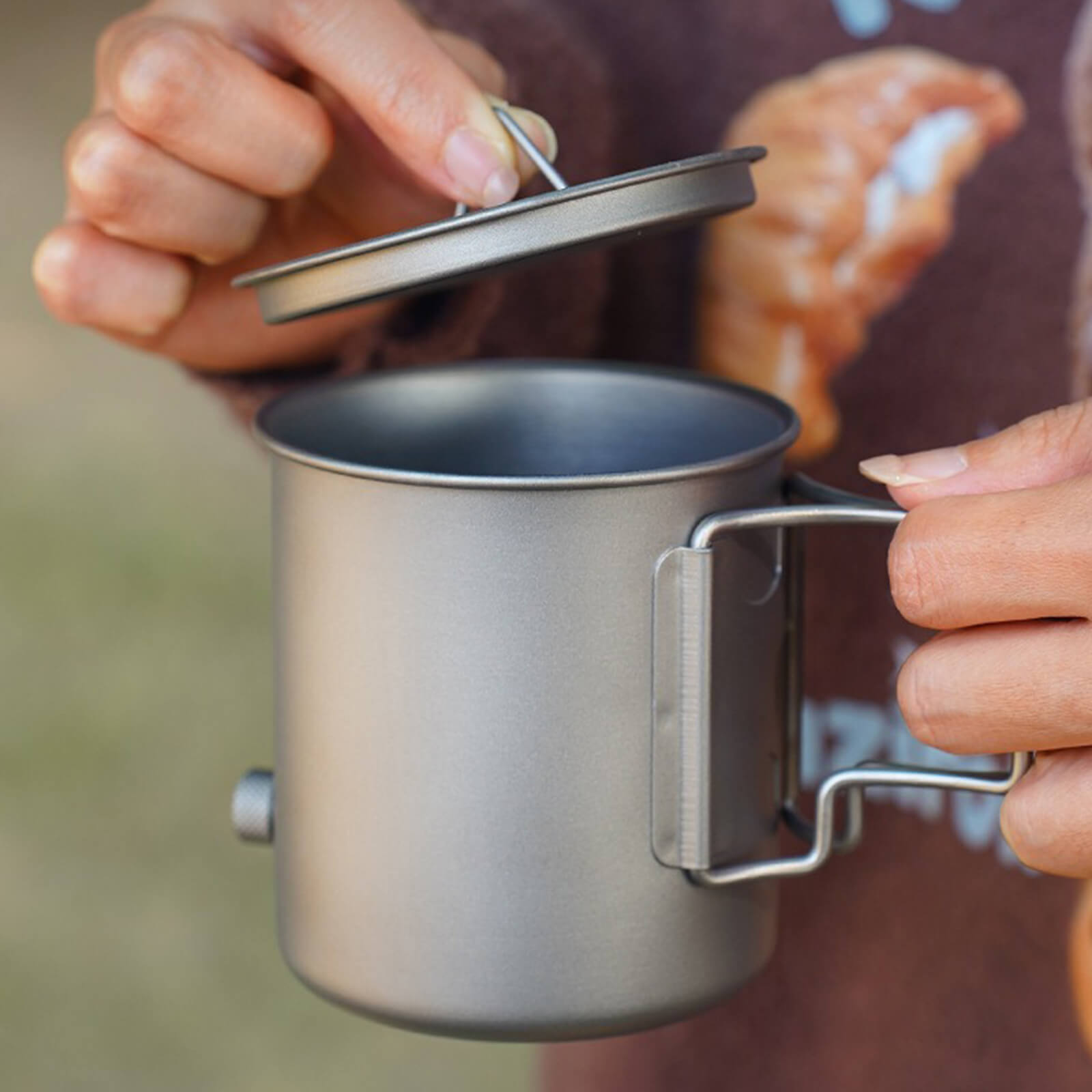 Titanium Coffee Kettle_with lid
