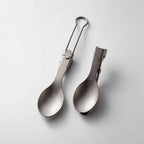 Titanium Folding Utensils Set – Spoon & Fork for Camping