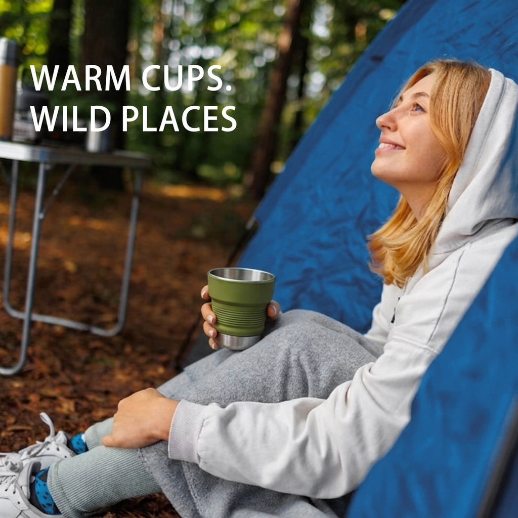 Faltbarer Camping-Kaffeebecher 473 ml – Leichter Reisebecher für draußen