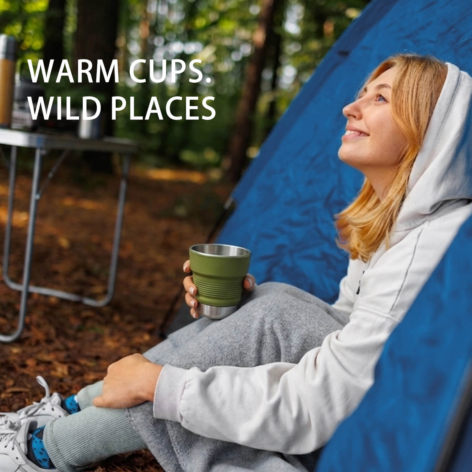 Faltbarer Camping-Kaffeebecher 473 ml – Leichter Reisebecher für draußen