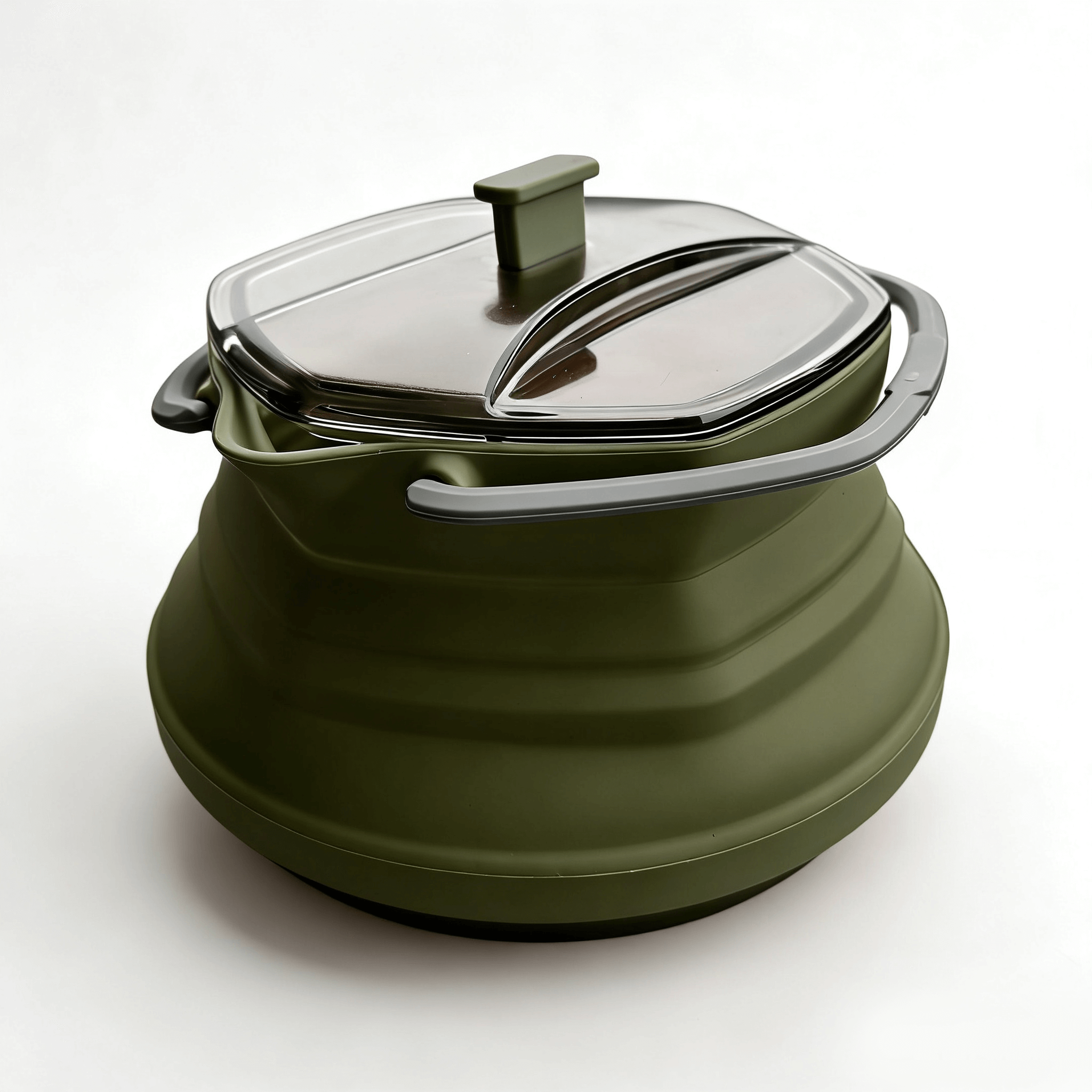 Collapsible Camping Kettle 34oz – Hex Foldable Hiking Kettle