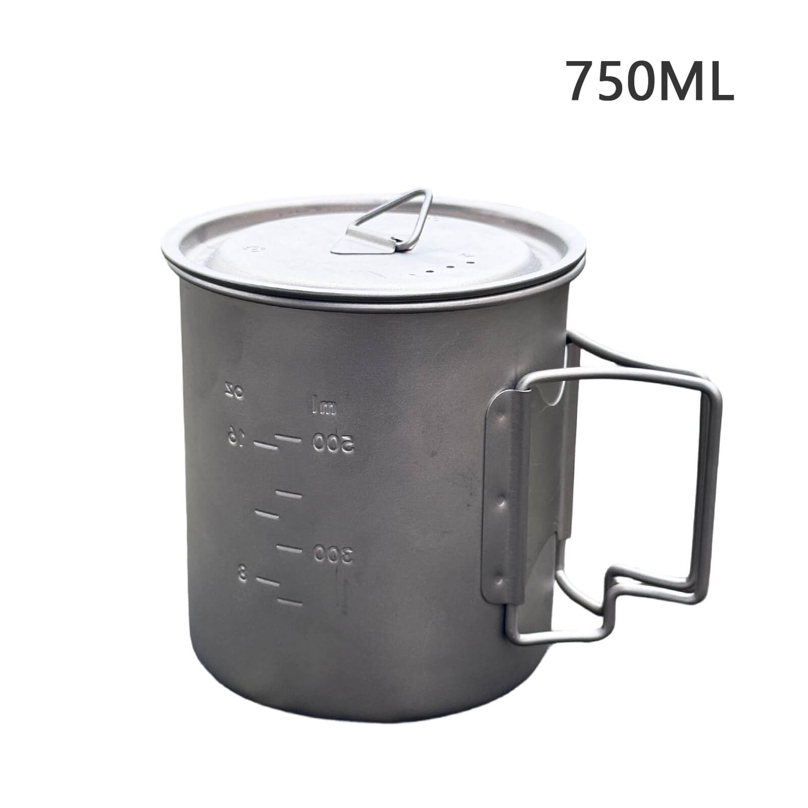 Titanium Outdoor Coffee Mug 550ml & 750ml for Hiking & Camping