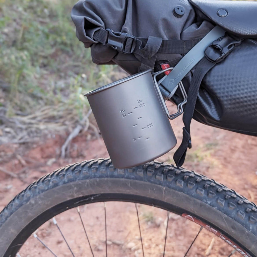 Titanium Outdoor Coffee Mug 550ml & 750ml for Hiking & Camping