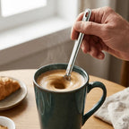 Titanium Long Handle Fork & Coffee Stir Spoon for Outdoors