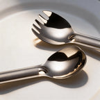 Titanium Long Handle Fork & Coffee Stir Spoon for Outdoors